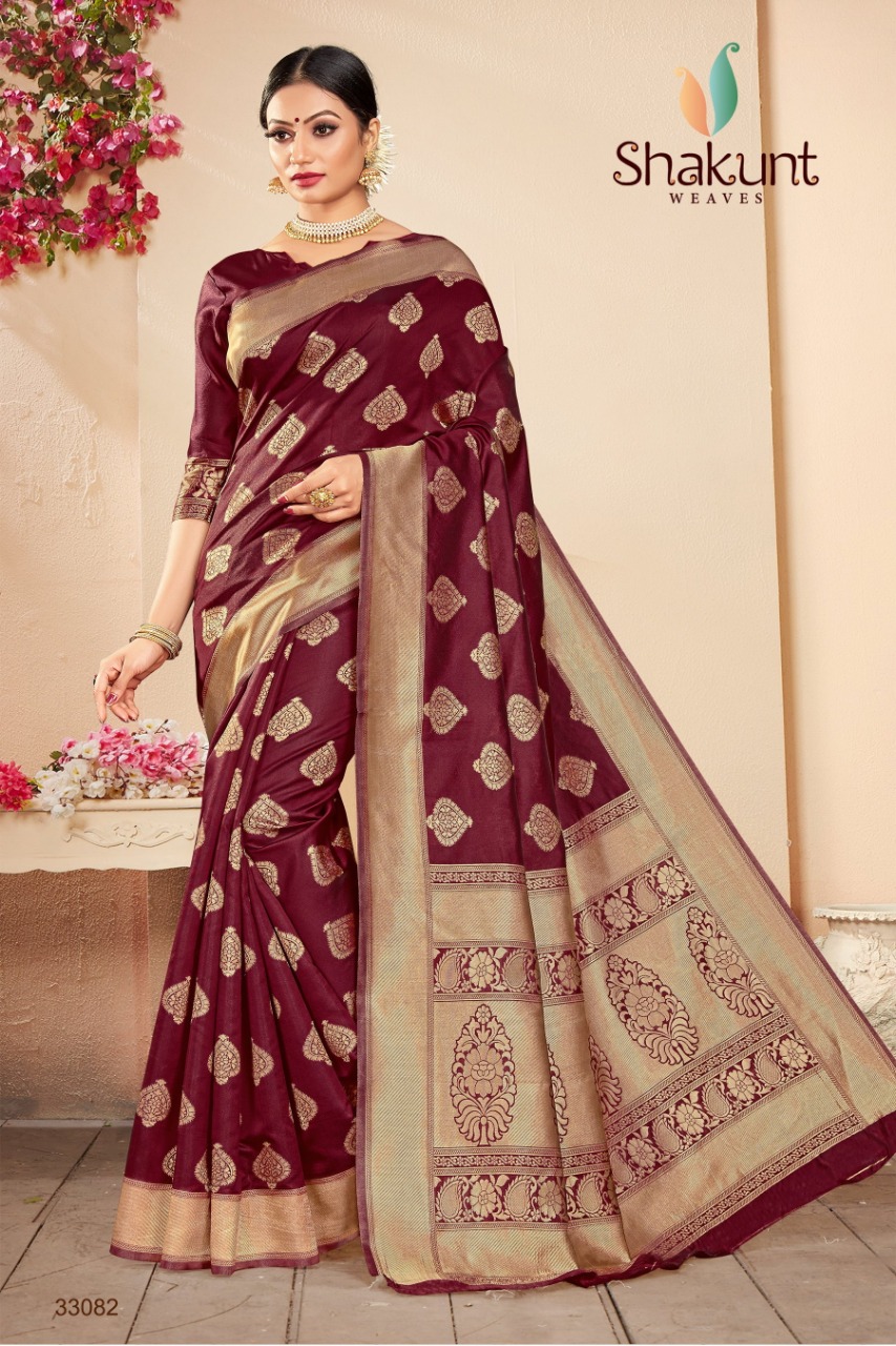 shakunt weaves swarnrekha vol 5 art silk elegant look saree catalog