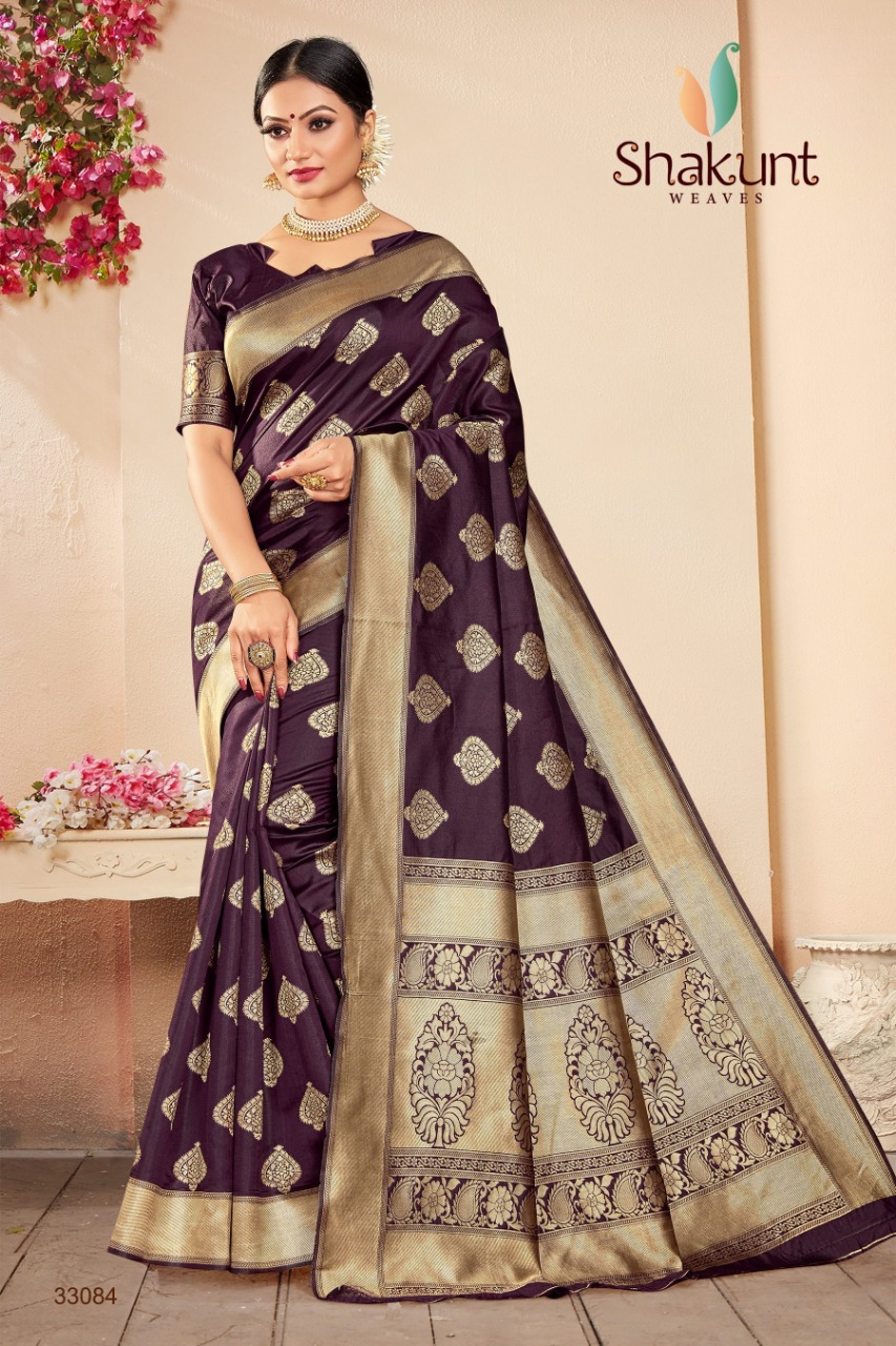 shakunt weaves swarnrekha vol 5 art silk elegant look saree catalog