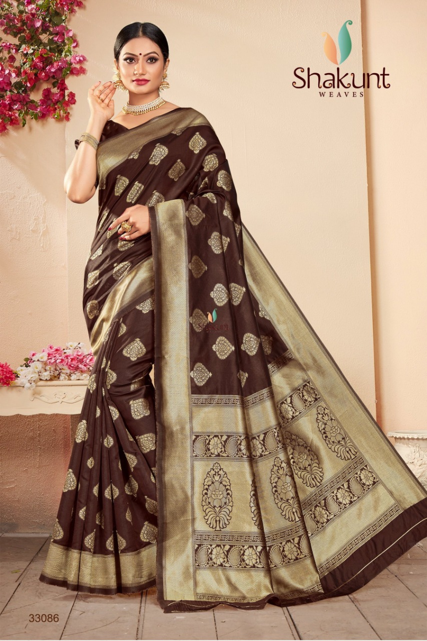 shakunt weaves swarnrekha vol 5 art silk elegant look saree catalog