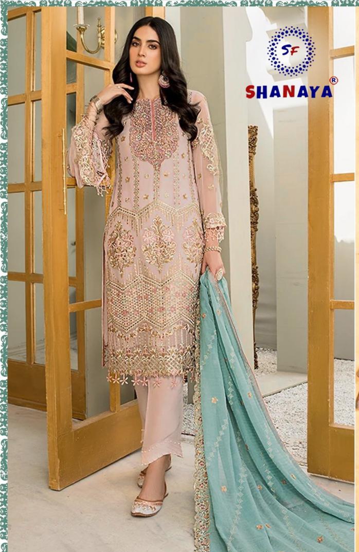 shanaya rose amira s 68 fox georgete gorgious look salwar suit singal