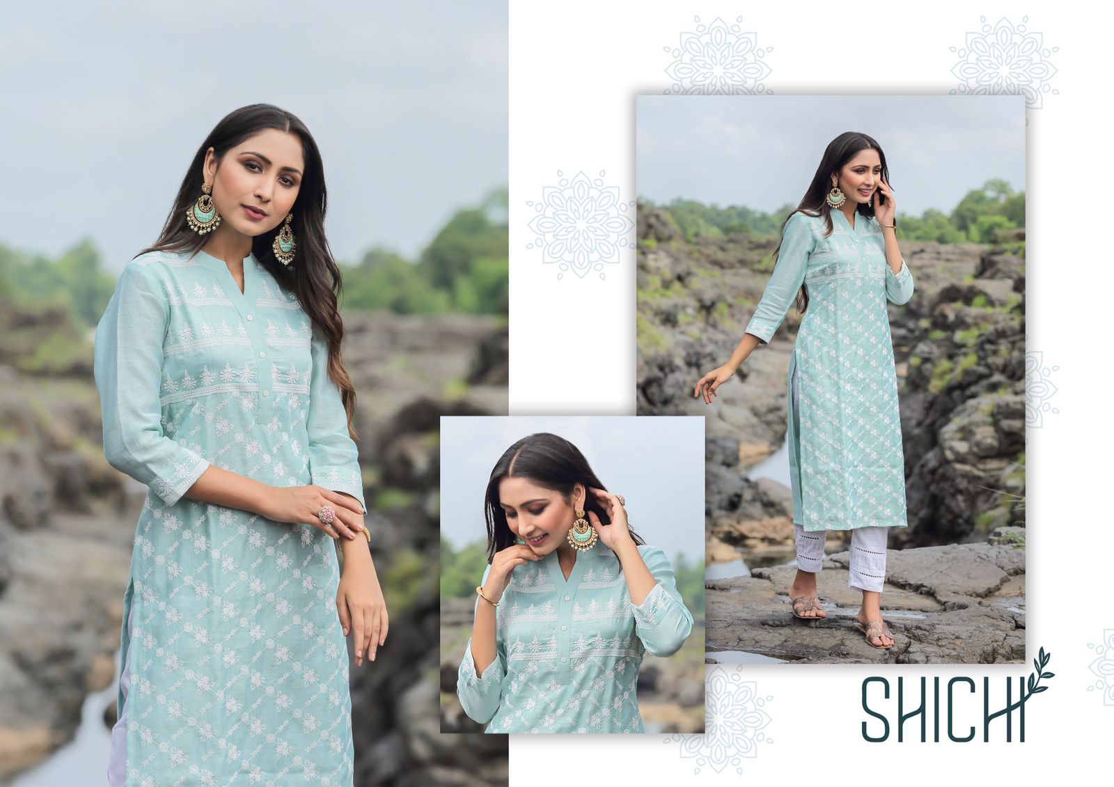 shichi qurbat silk innovative style kurti with pant catalog OLD