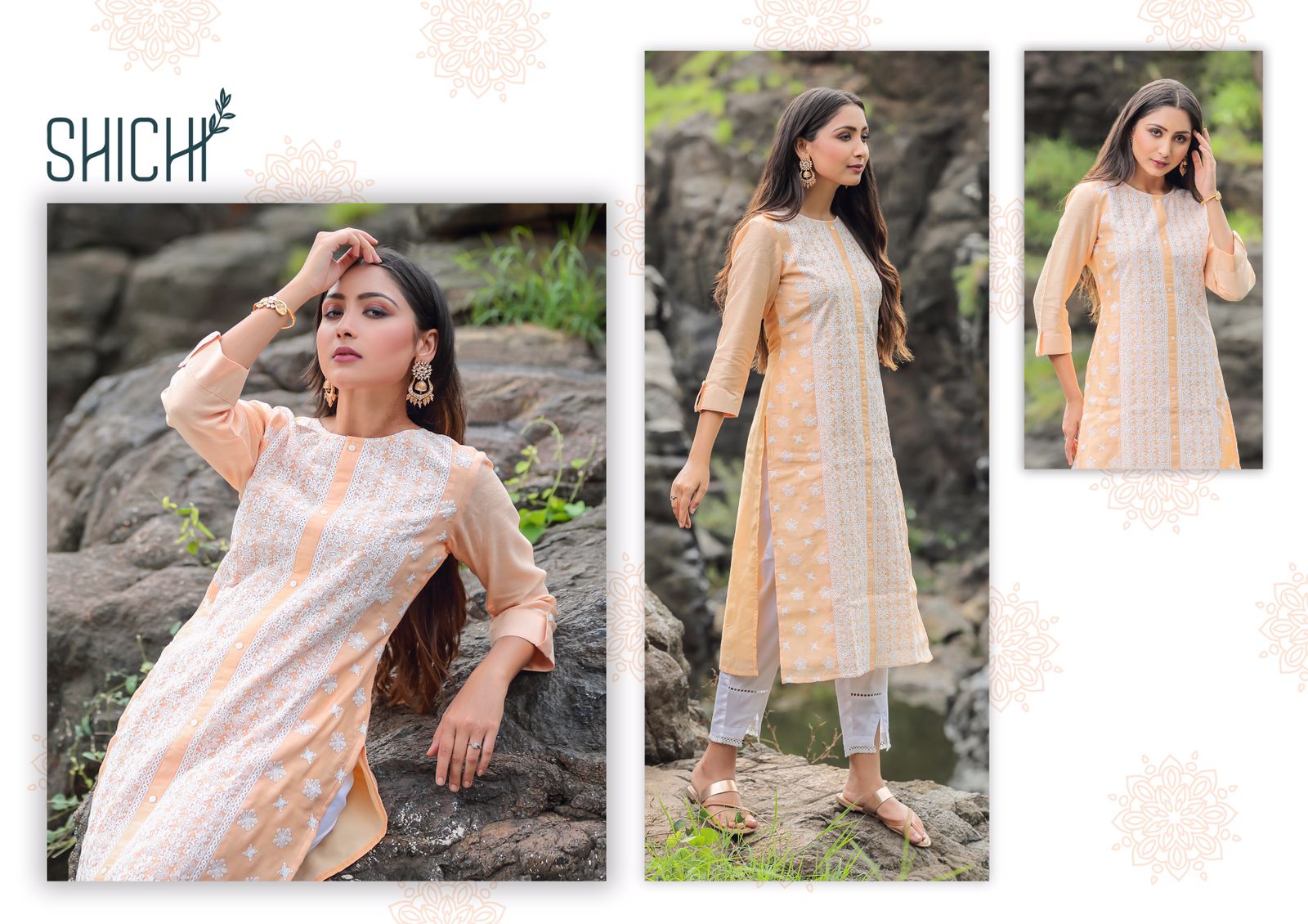 shichi qurbat silk innovative style kurti with pant catalog OLD