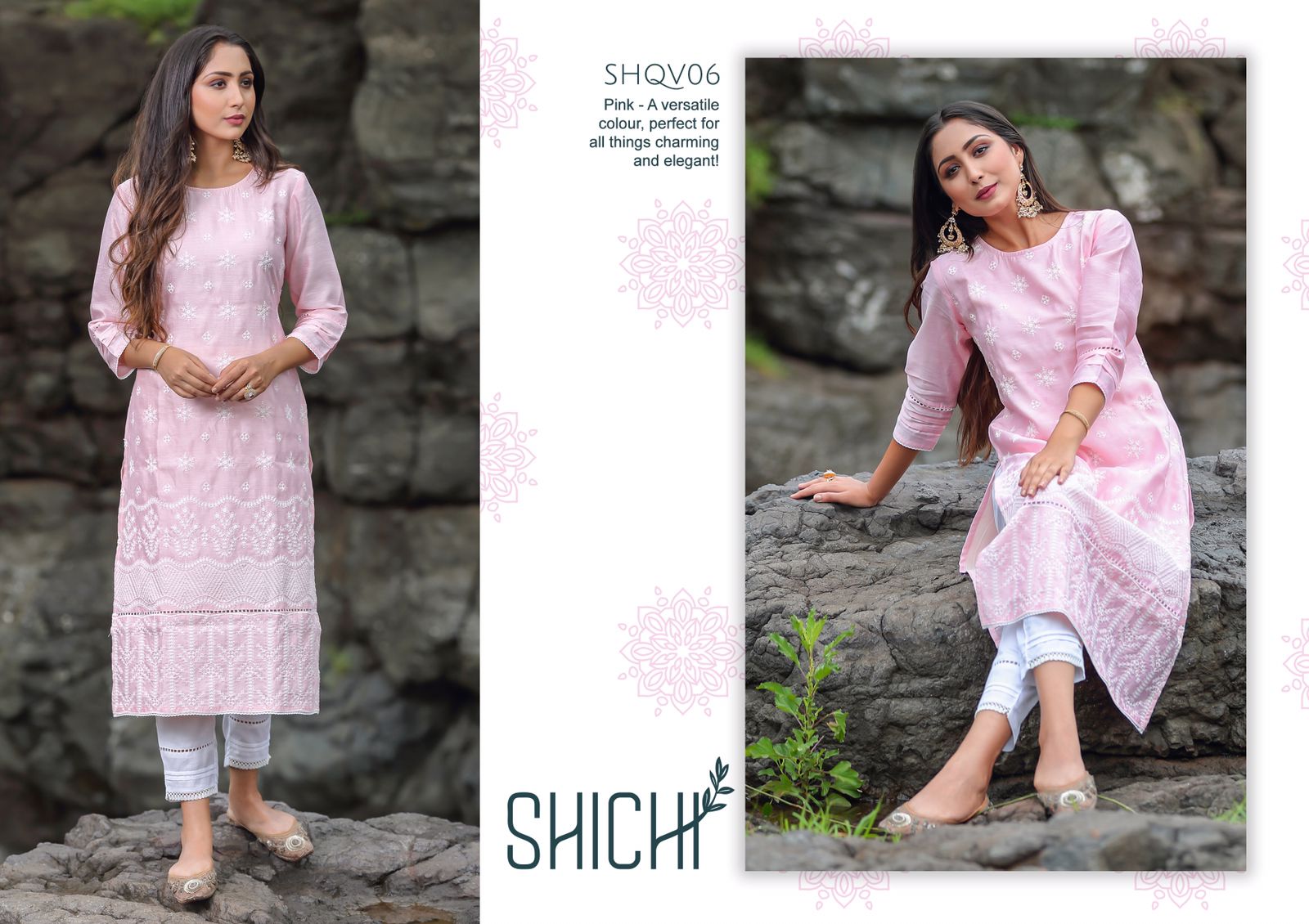 shichi qurbat silk innovative style kurti with pant catalog OLD