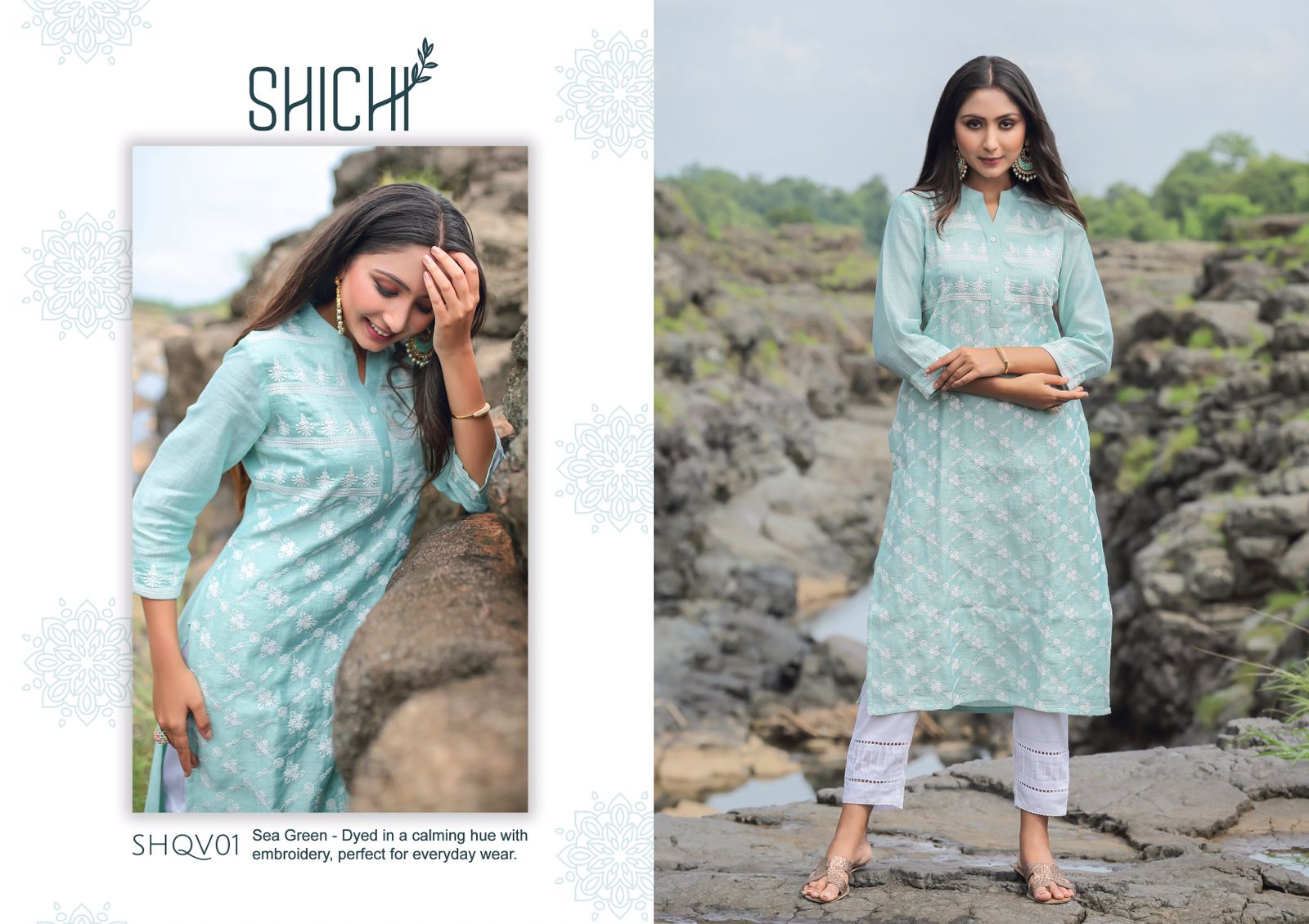 shichi qurbat silk innovative style kurti with pant catalog OLD