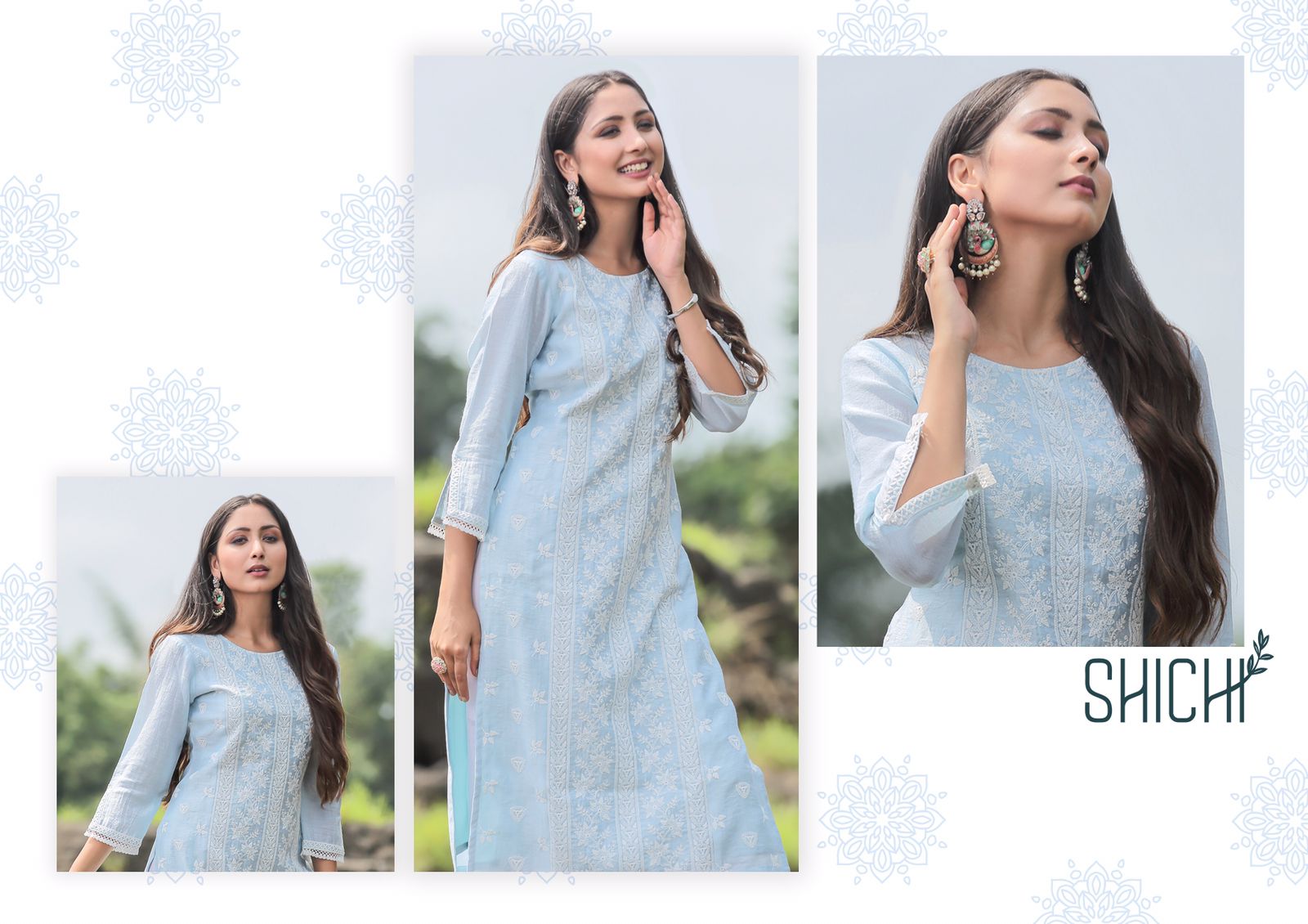 shichi qurbat silk innovative style kurti with pant catalog OLD