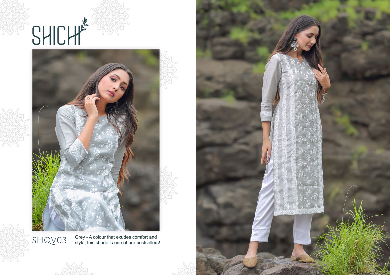 shichi qurbat silk innovative style kurti with pant catalog OLD