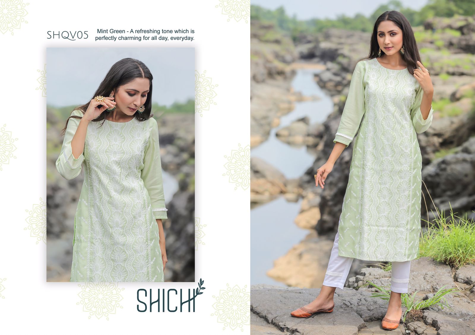 shichi qurbat silk innovative style kurti with pant catalog OLD