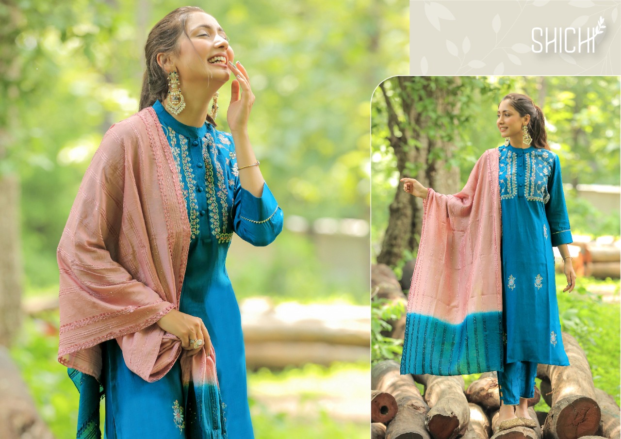 shichi rangpreet viscose astonishing kurti with pant and dupatta  catalog OLD