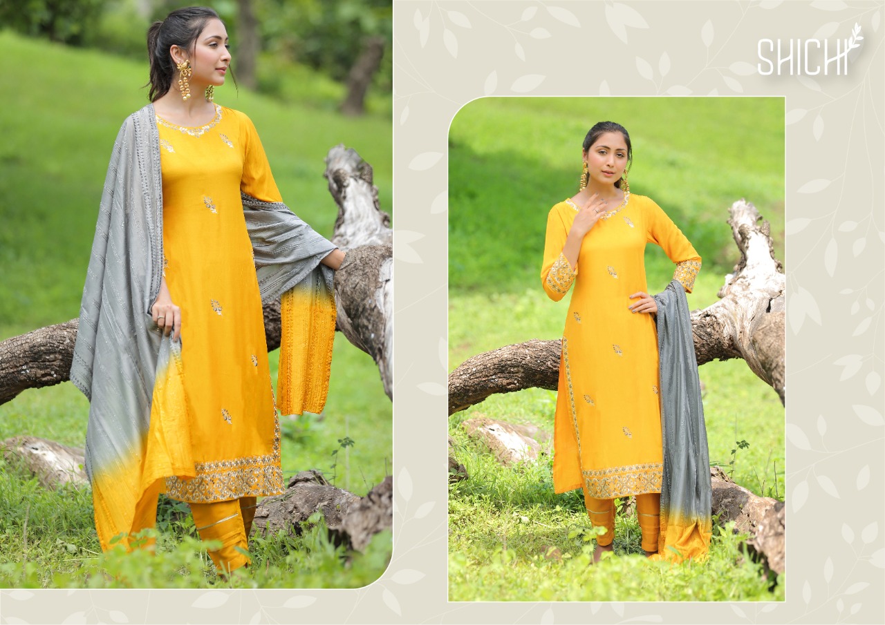 shichi rangpreet viscose astonishing kurti with pant and dupatta  catalog OLD