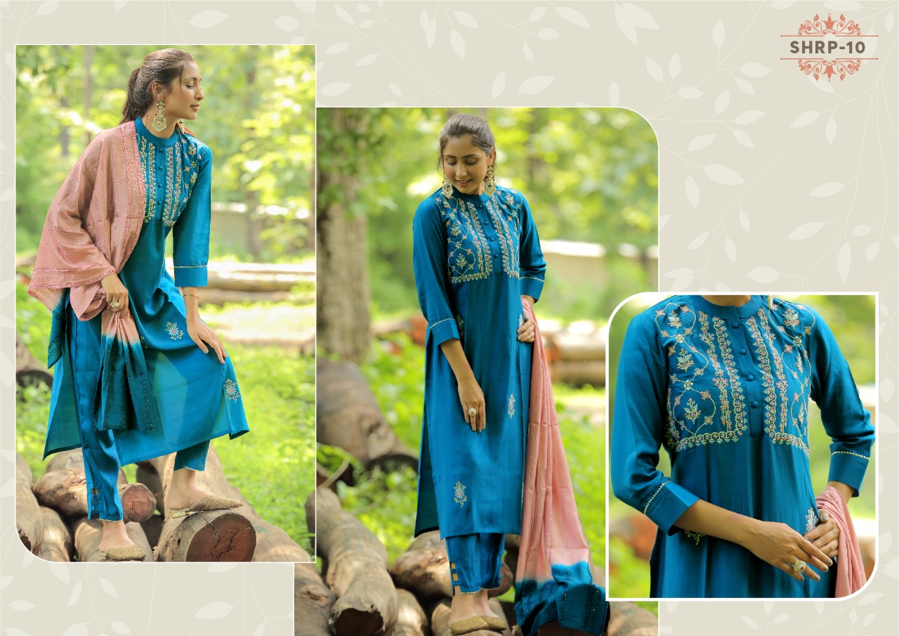 shichi rangpreet viscose astonishing kurti with pant and dupatta  catalog OLD