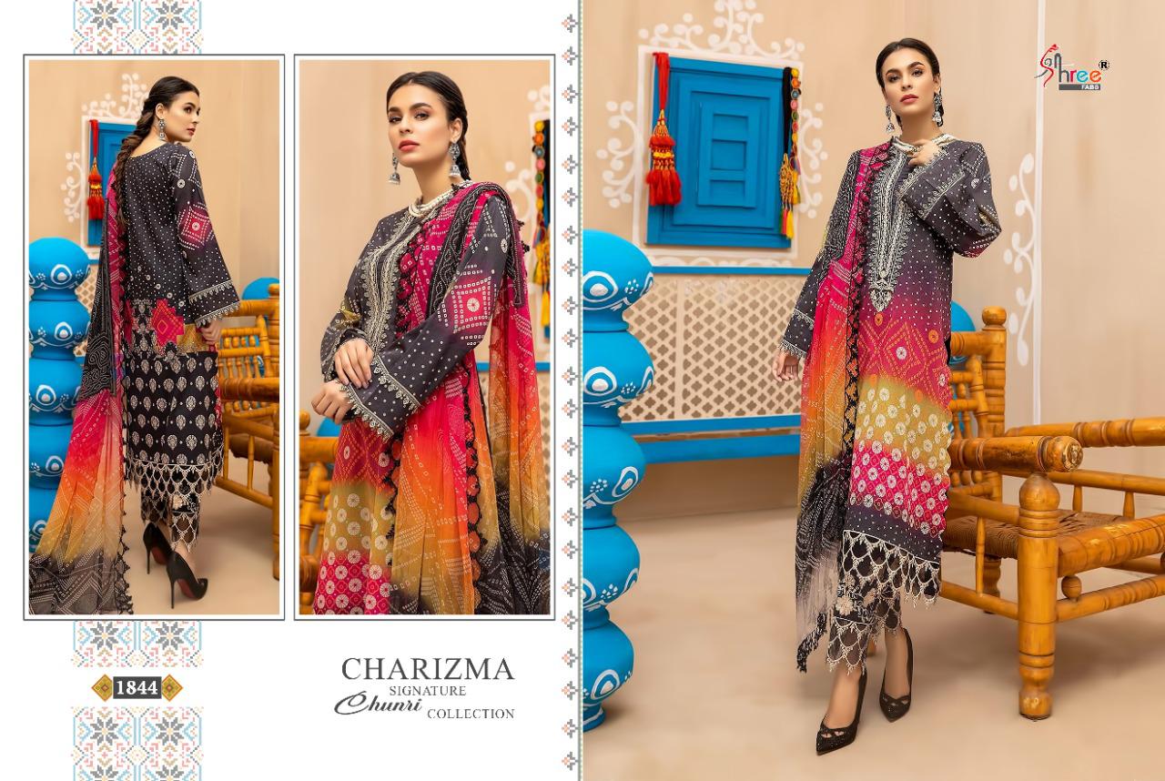 shree fab charisma signature chunri collection cotton innovative look cotton dupatta salwar suit  catalog