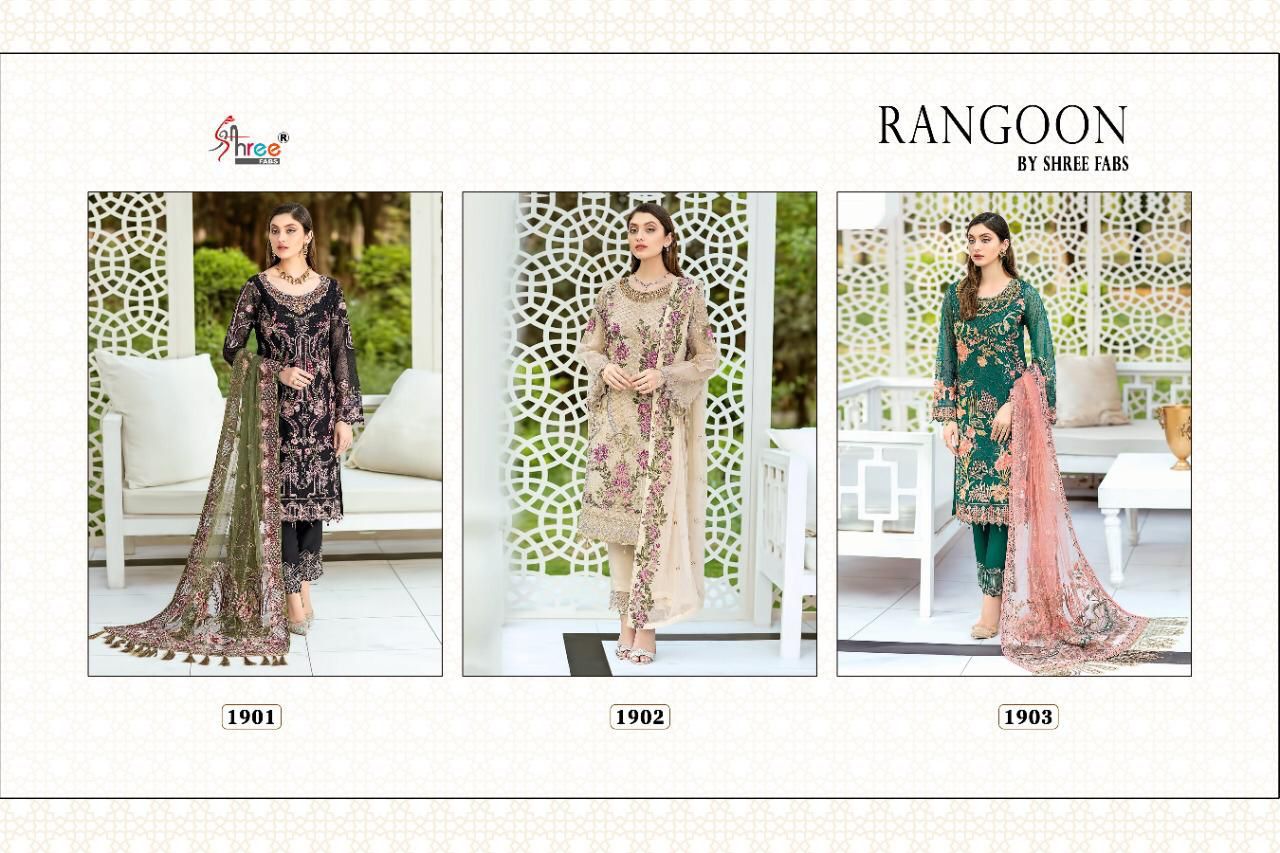 shree fab rangoon jorget elegant salwar suit catalog