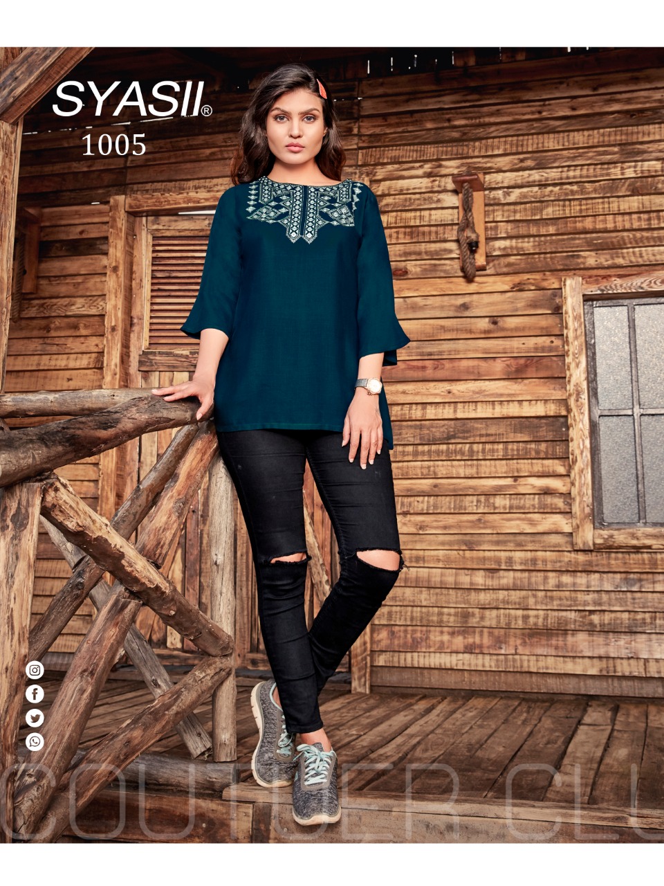 syasii clestia rayon catchy look top catalog