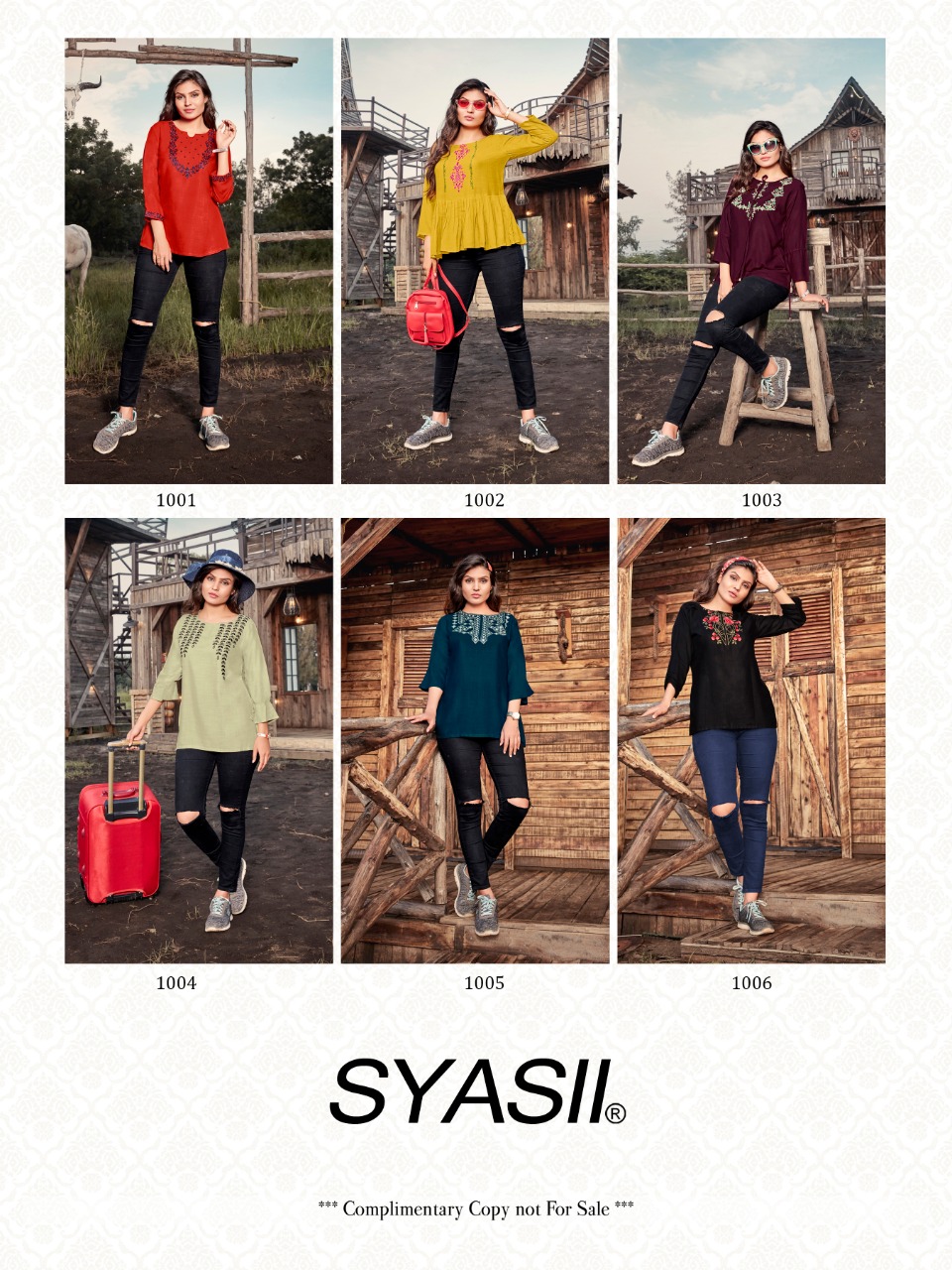 syasii clestia rayon catchy look top catalog