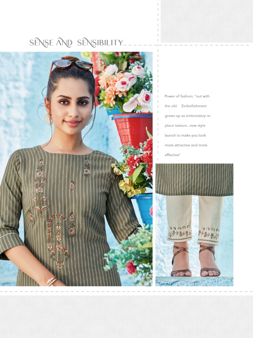 syasii Fashion Glamour viscose rayon western style kurti with pant catalog