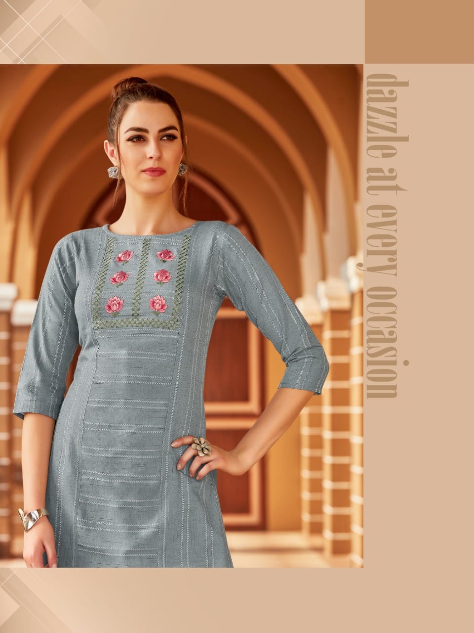 Syasii matic cotton authentic fabric kurti  catalog