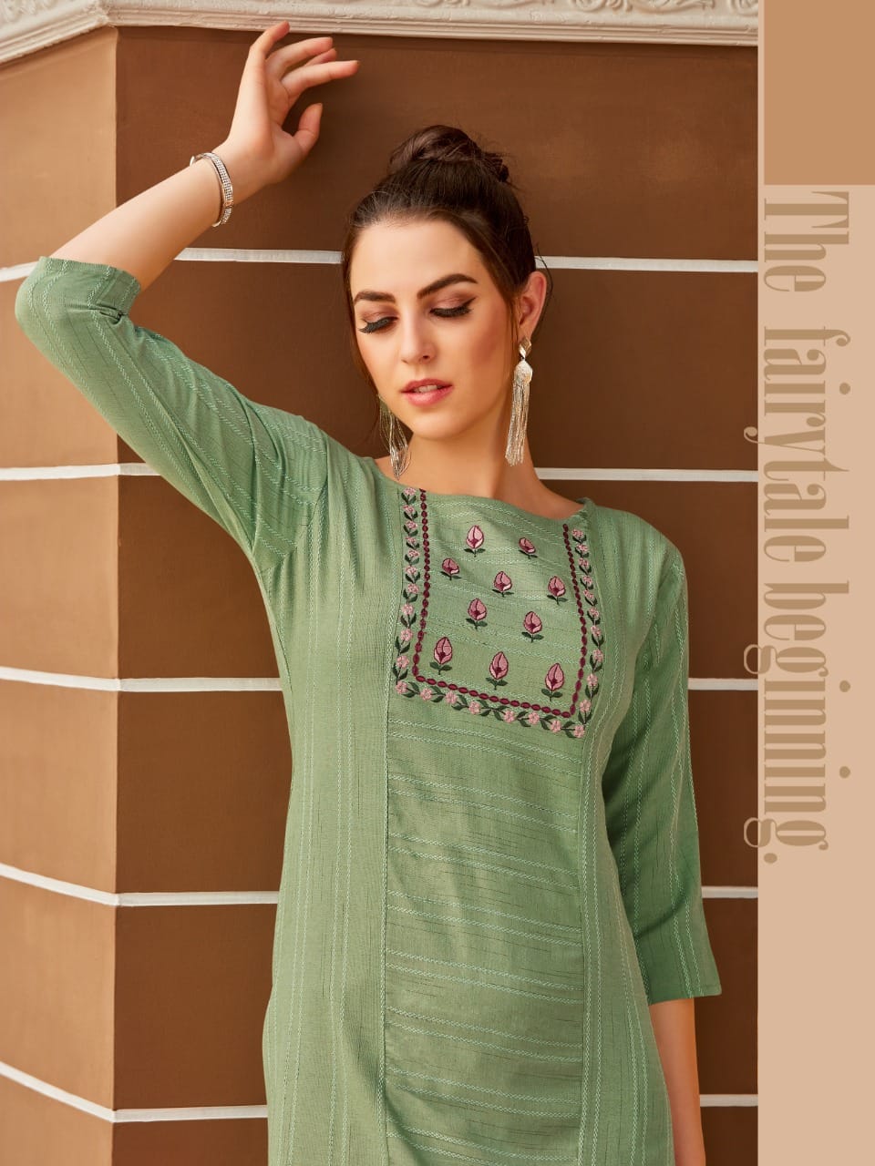 Syasii matic cotton authentic fabric kurti  catalog