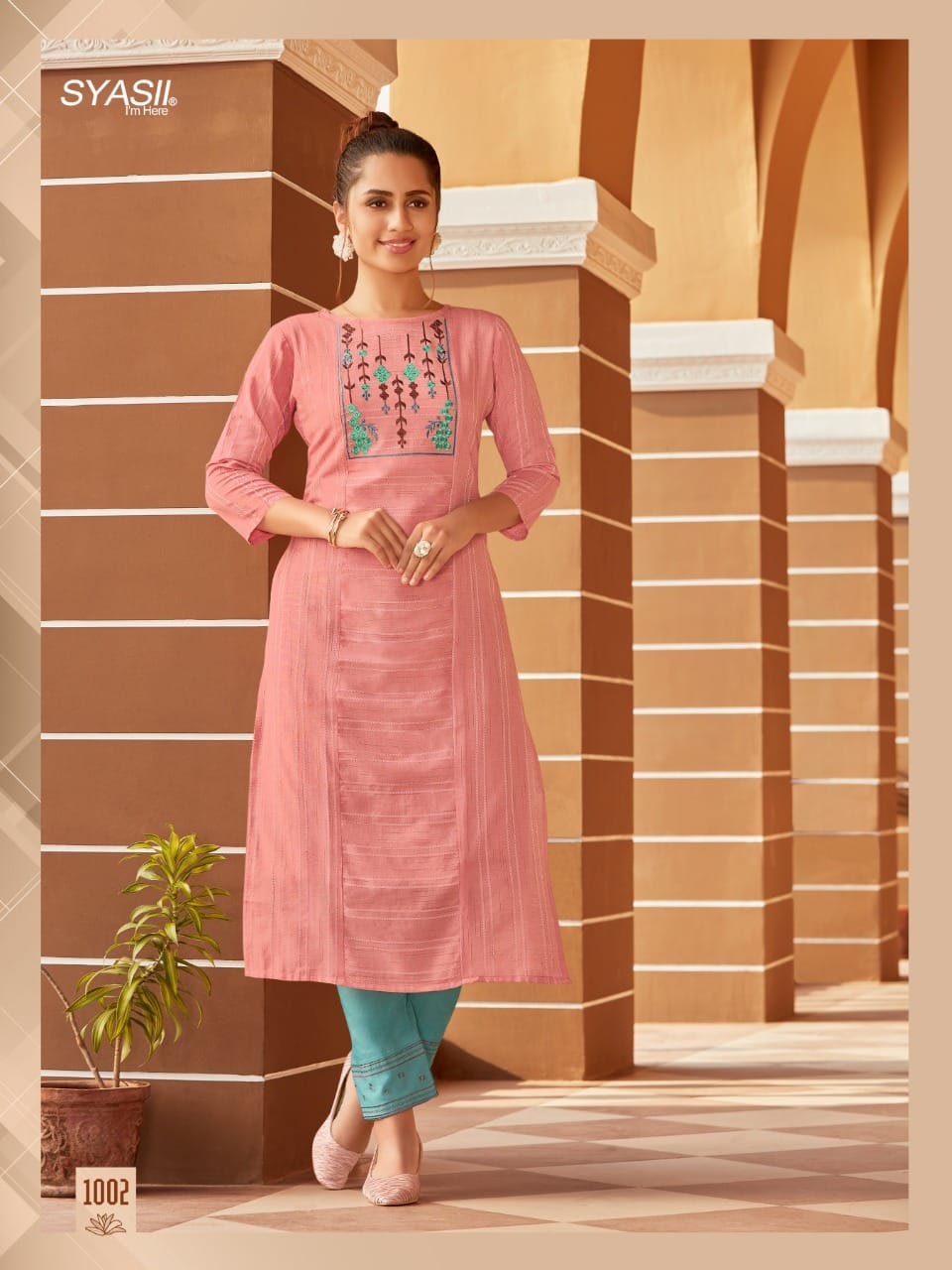 Syasii matic cotton authentic fabric kurti  catalog