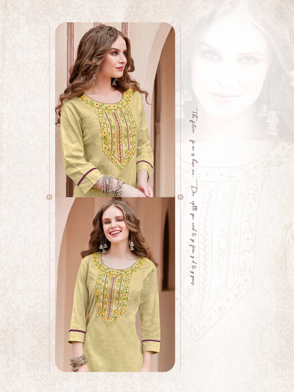 Syasii pure vol 2 cotton authentic fabric kurti with pant catalog