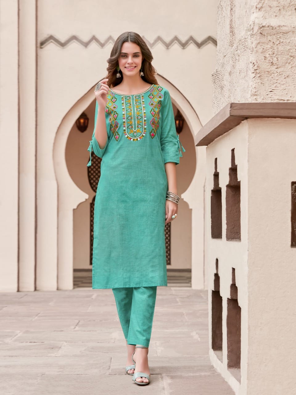 Syasii pure vol 2 cotton authentic fabric kurti with pant catalog