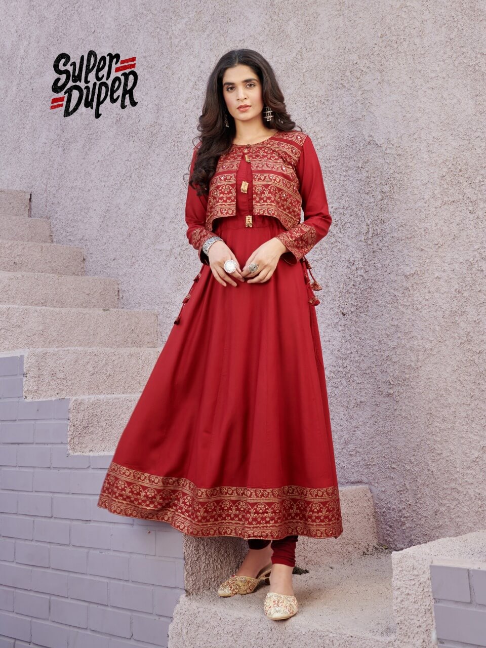 tc super duper hit rayon classic trendy look kurti catalog