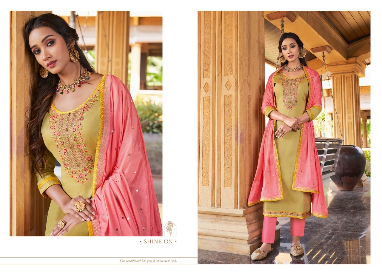 triple aaa kundan premium jam silk innovative style salwar suit catalog