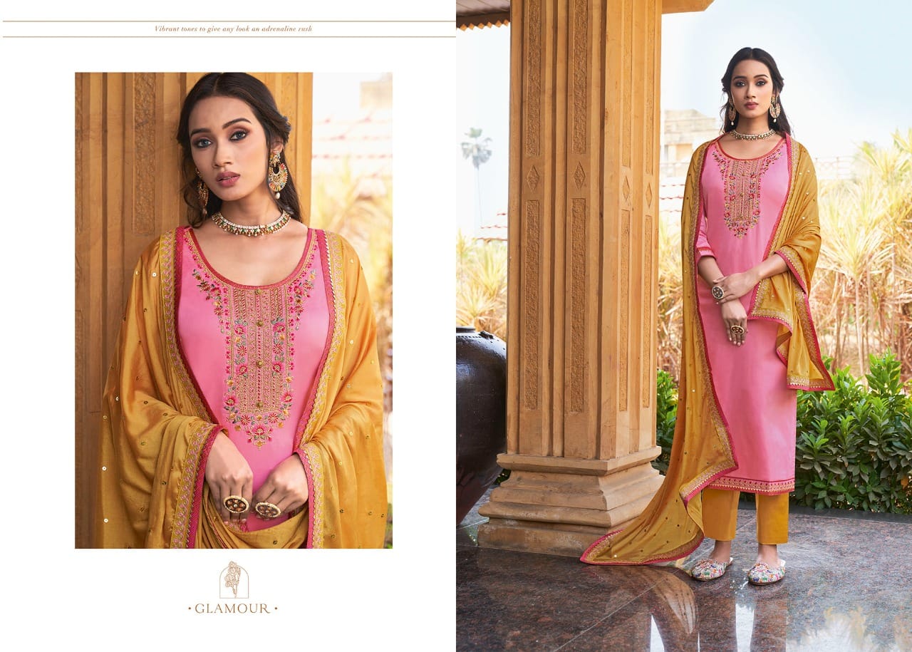 triple aaa kundan premium jam silk innovative style salwar suit catalog