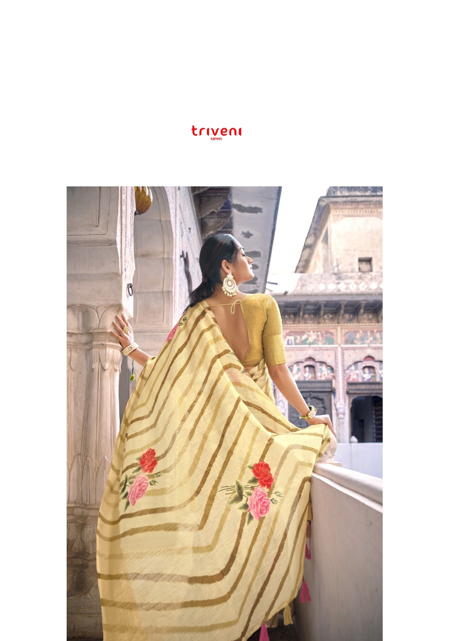 triveni gangaur cotton gorgeous look saree catalog