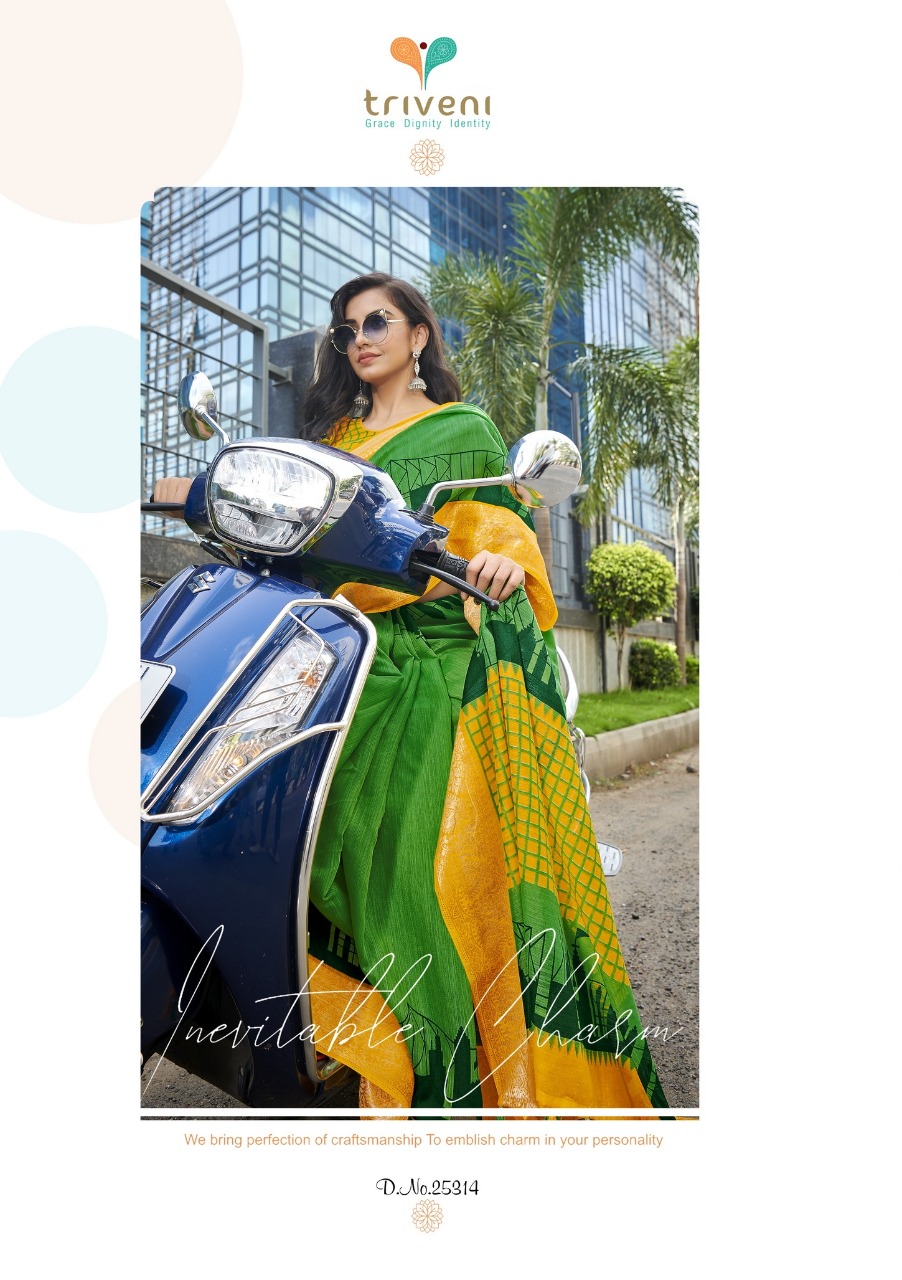 triveni sarees howrah bridge cotton exclusive print saree catalog