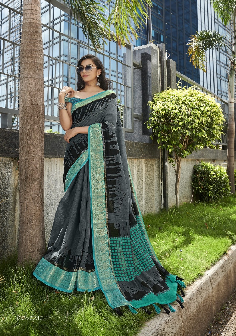 triveni sarees howrah bridge cotton exclusive print saree catalog