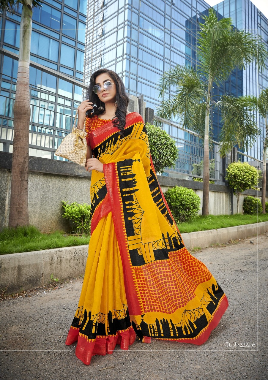 triveni sarees howrah bridge cotton exclusive print saree catalog