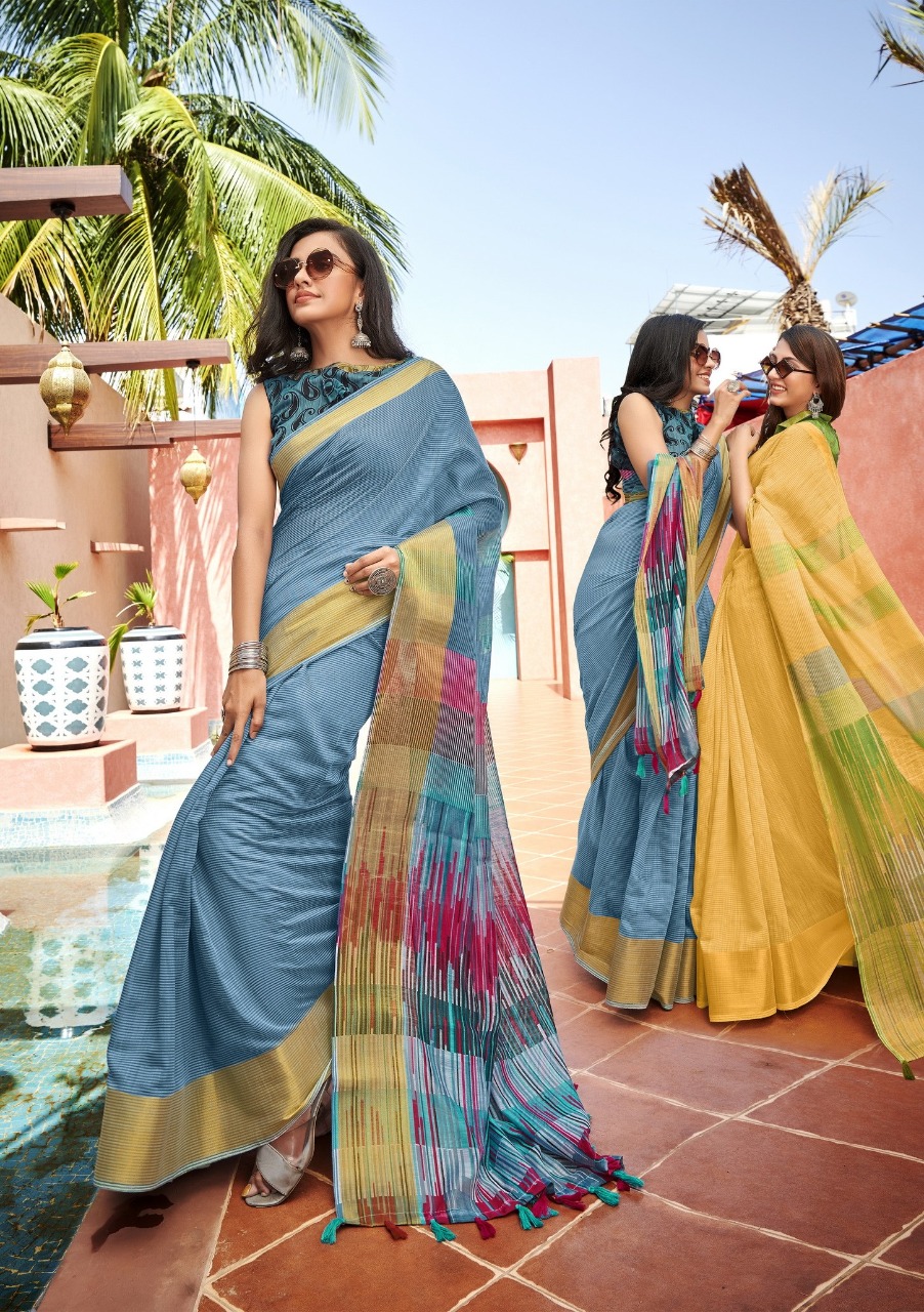 triveni sarees mfune 3 cotton astonishing saree catalog