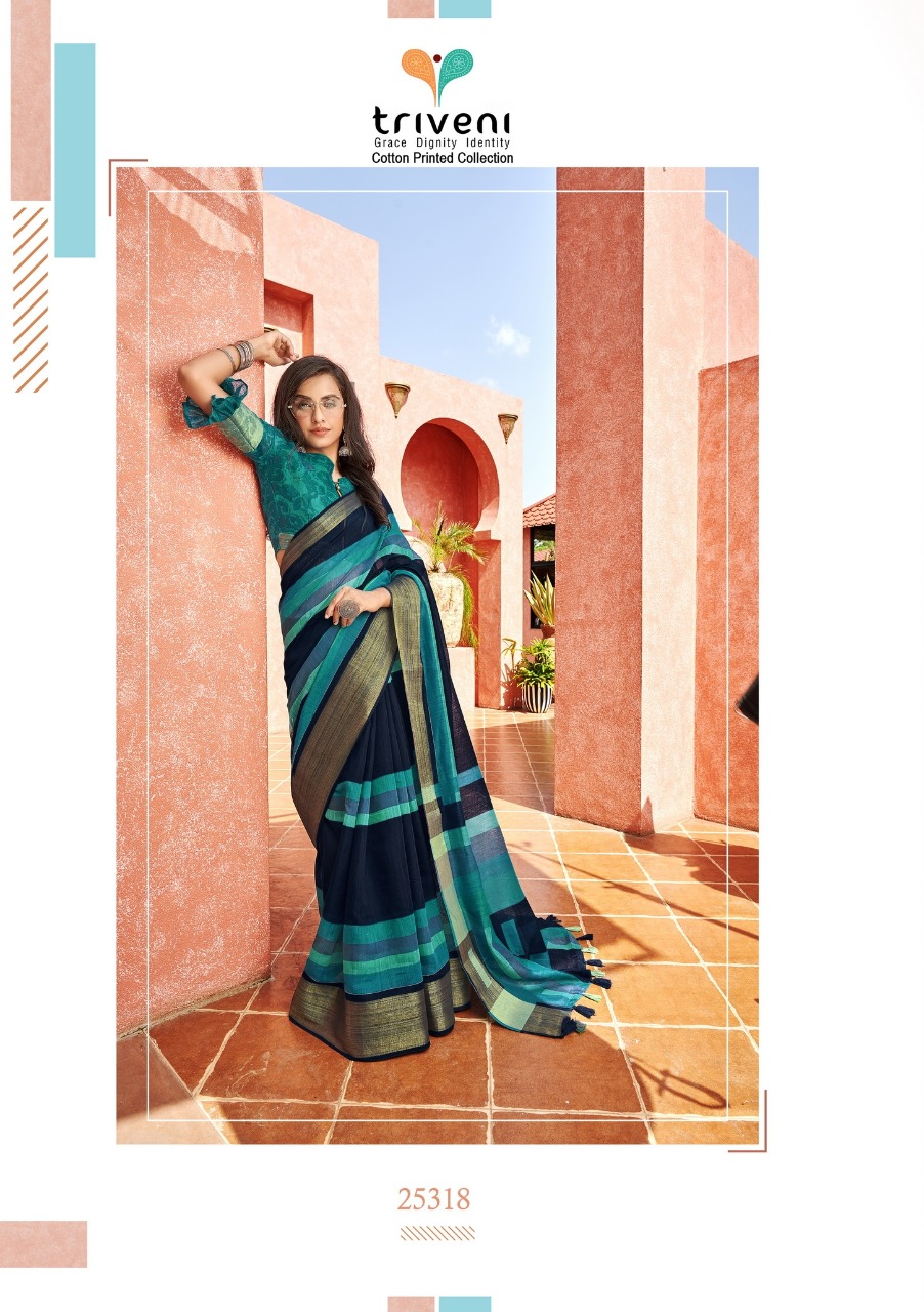 triveni sarees mfune 3 cotton astonishing saree catalog