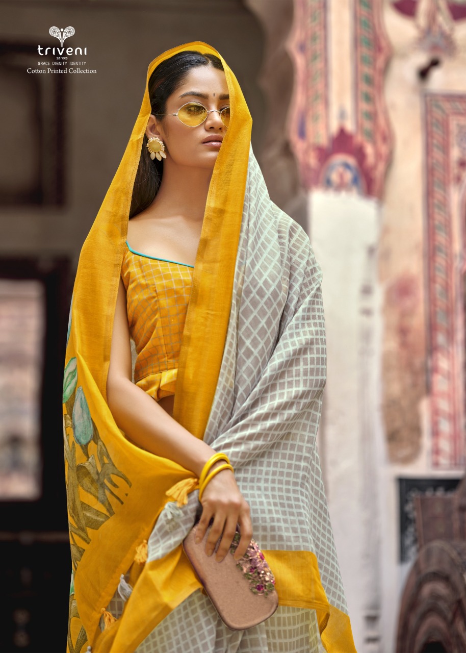 triveni sarees muze 3 cotton gorgeous look saree catalog