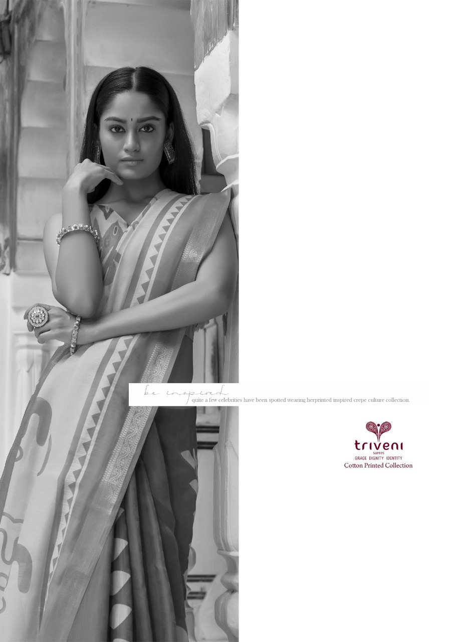 triveni sarees muze 3 cotton gorgeous look saree catalog