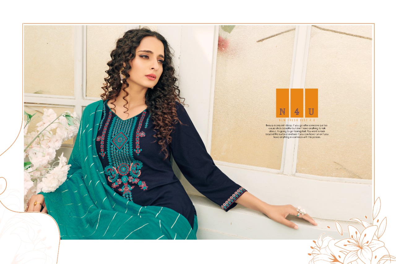 tunic house n4u patiyala viscouse graceful look top patiyala with dupatta catalog OLD