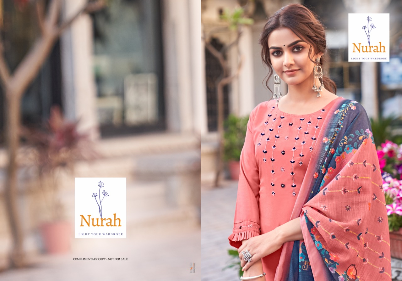 tunic house nayantara muslin silk exclusive pattern top bottom with dupatta catalog