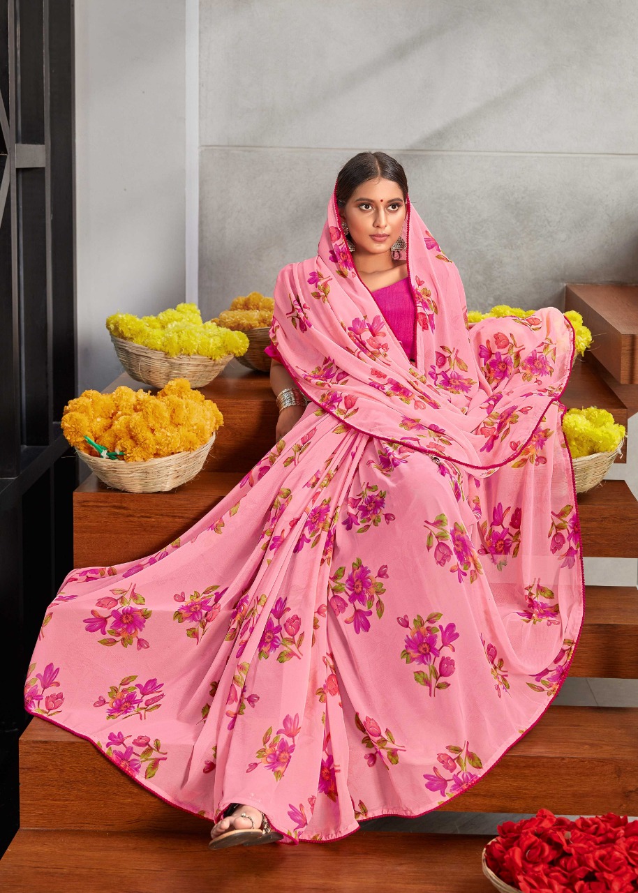 vallabhi prints freya weightless regal print saree catalog