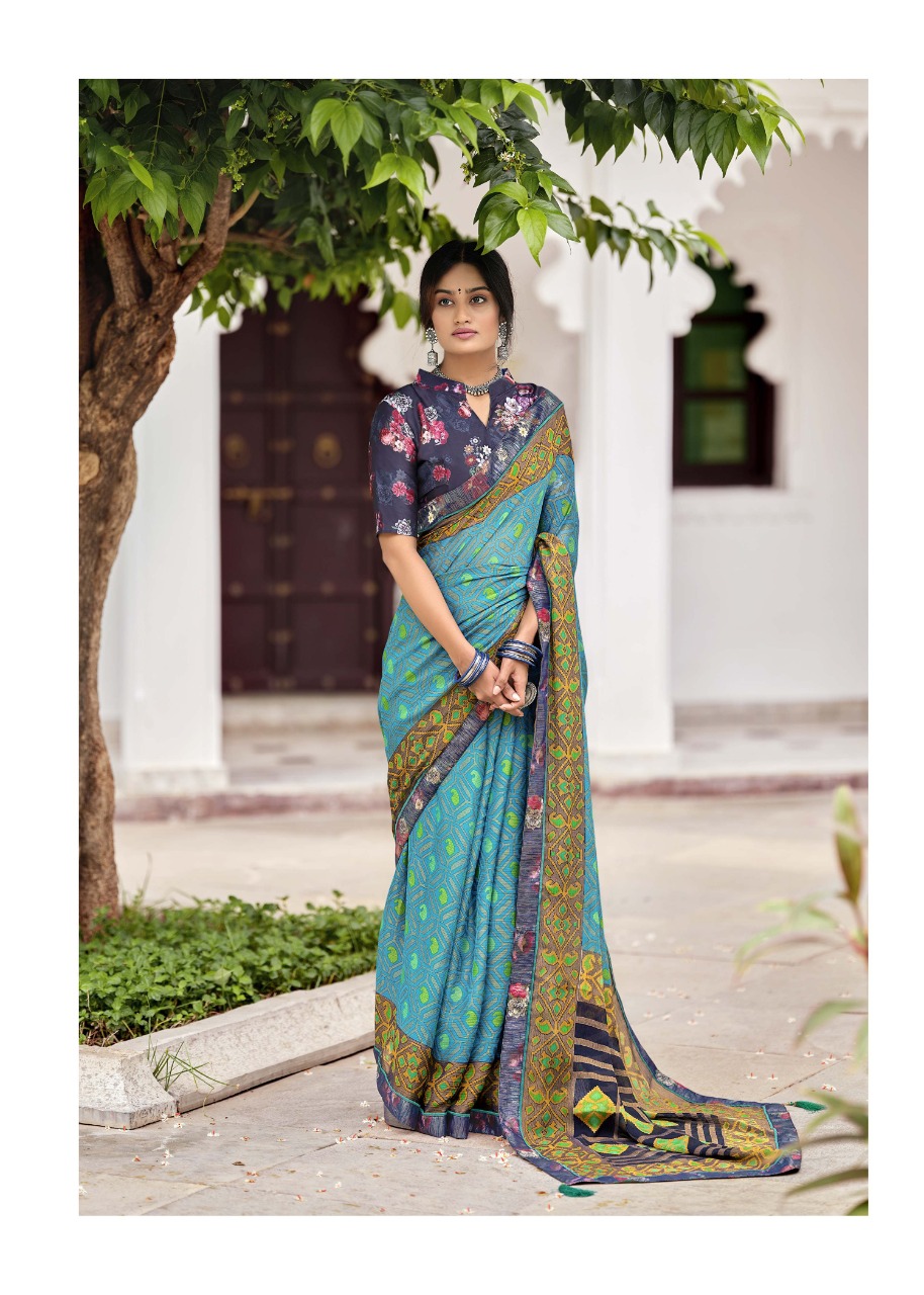 Vallabhi prints sarayu georgette elegant saree catalog