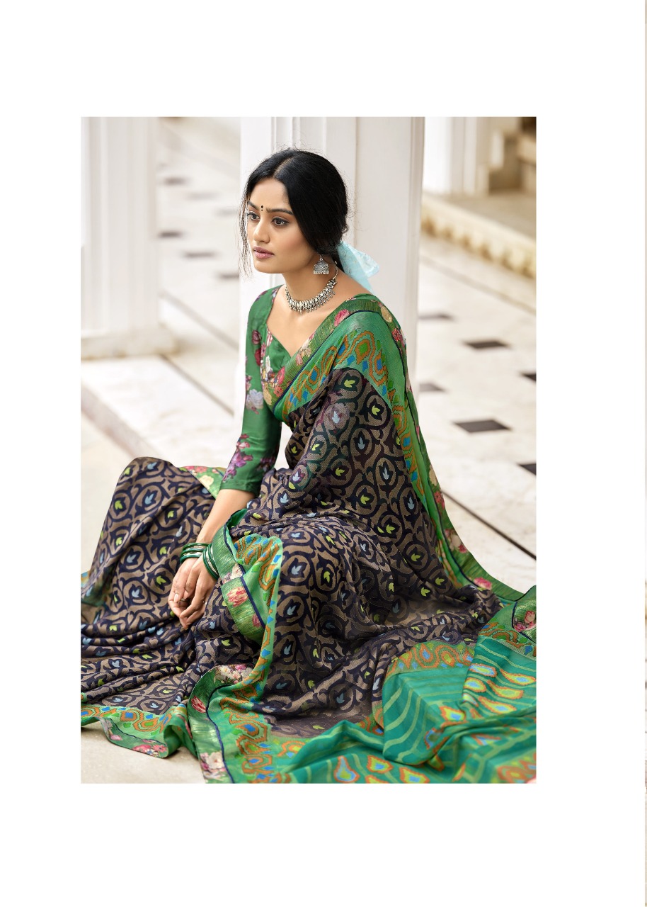 Vallabhi prints sarayu georgette elegant saree catalog