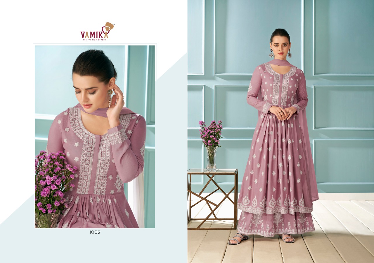 vamika lakhnawi vol 1 reyon elegant top bottom with dupatta catalog