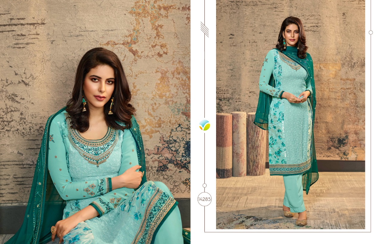 vinay fashion kaseesh excellence exclusive embroidary look salwar suit catalog