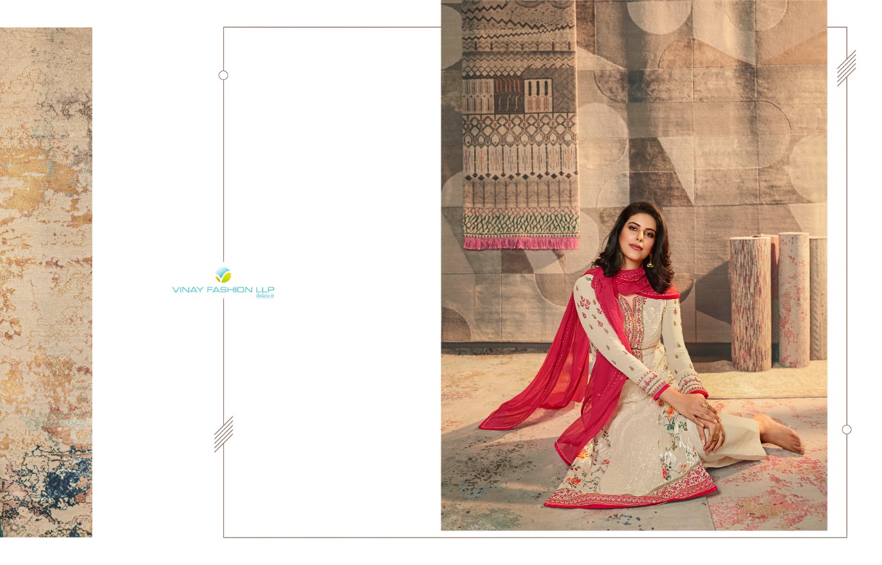 vinay fashion kaseesh excellence exclusive embroidary look salwar suit catalog