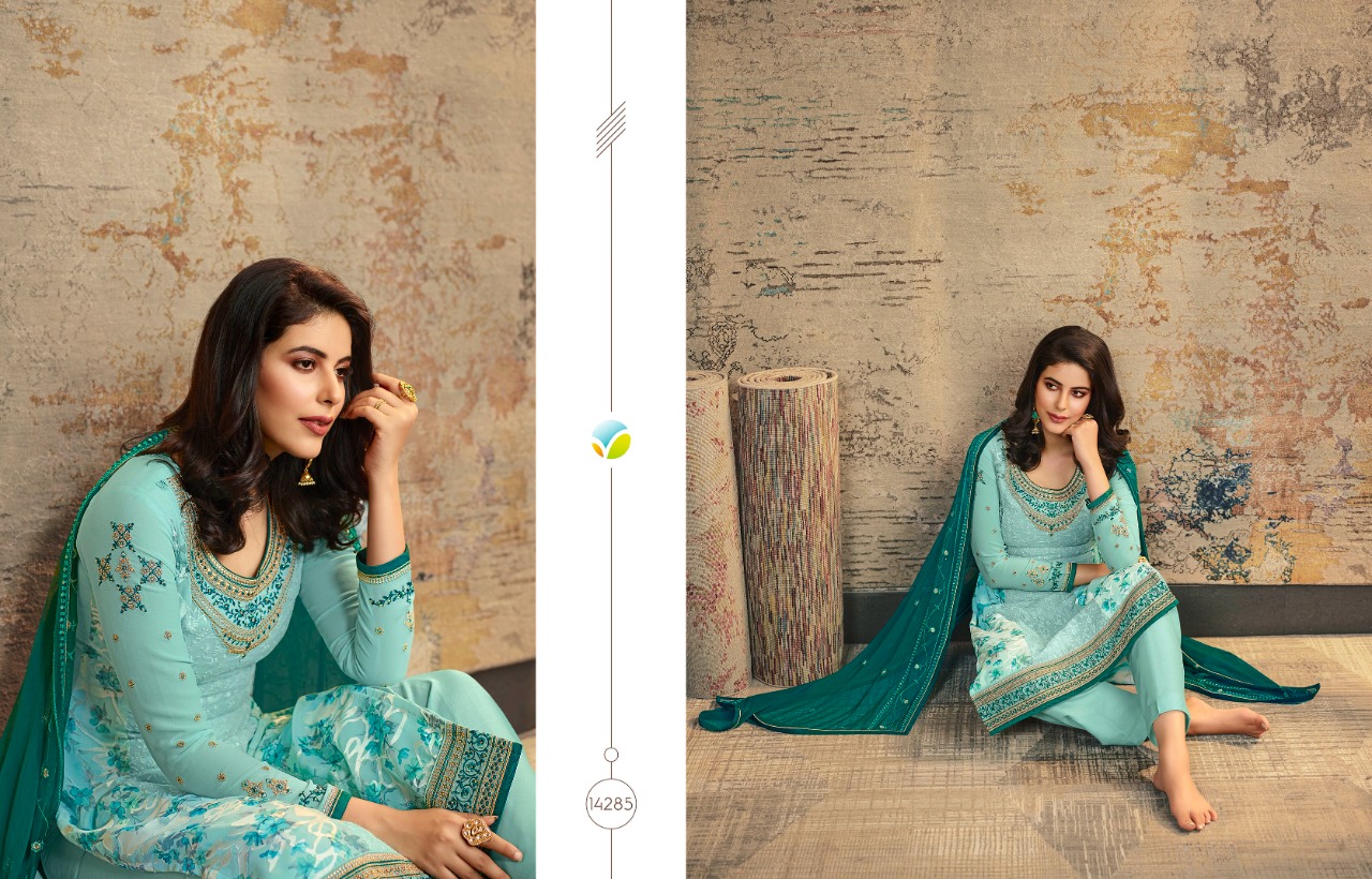 vinay fashion kaseesh excellence exclusive embroidary look salwar suit catalog