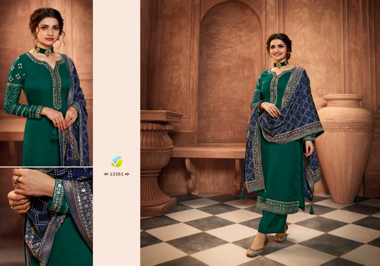 vinay fashion kaseesh season hitlist muslin satin attrective embroidary look salwar suit catalog