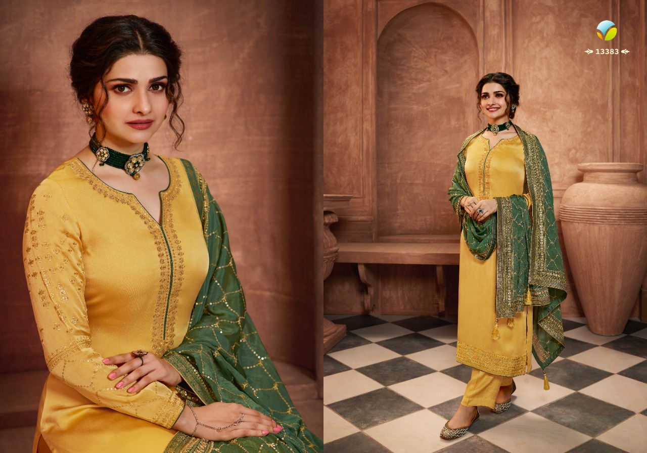 vinay fashion kaseesh season hitlist muslin satin attrective embroidary look salwar suit catalog