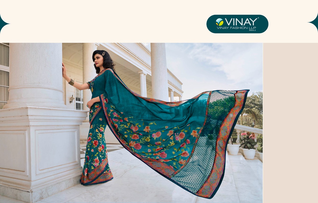 Vinay fashion sheesha starwalk 64 georgette exclusive print saree catalog