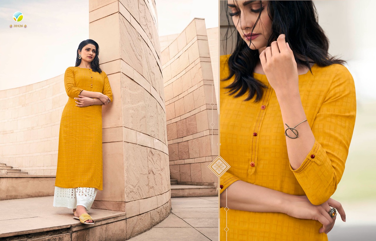 vinay fashion tumbaa magnet 4 rayon decent look kurti with plazzo catalog