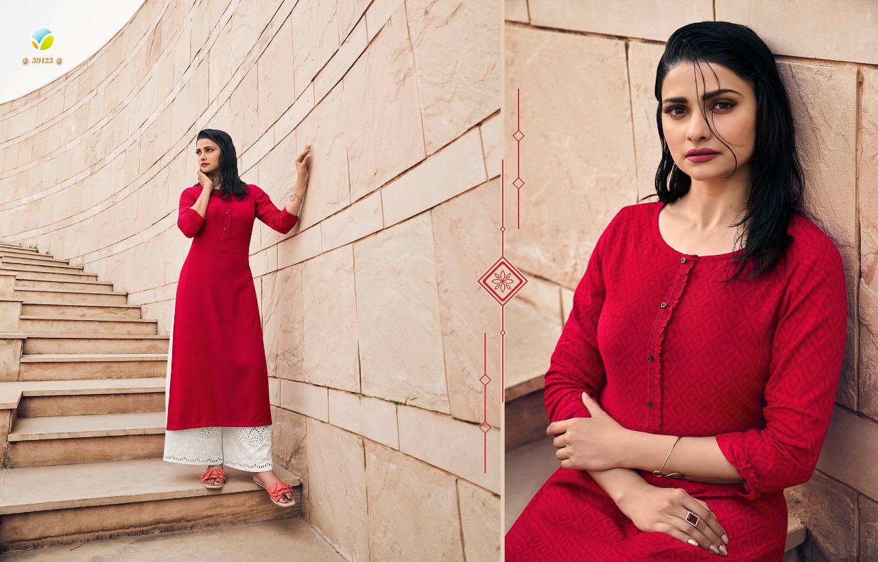 vinay fashion tumbaa magnet 4 rayon decent look kurti with plazzo catalog