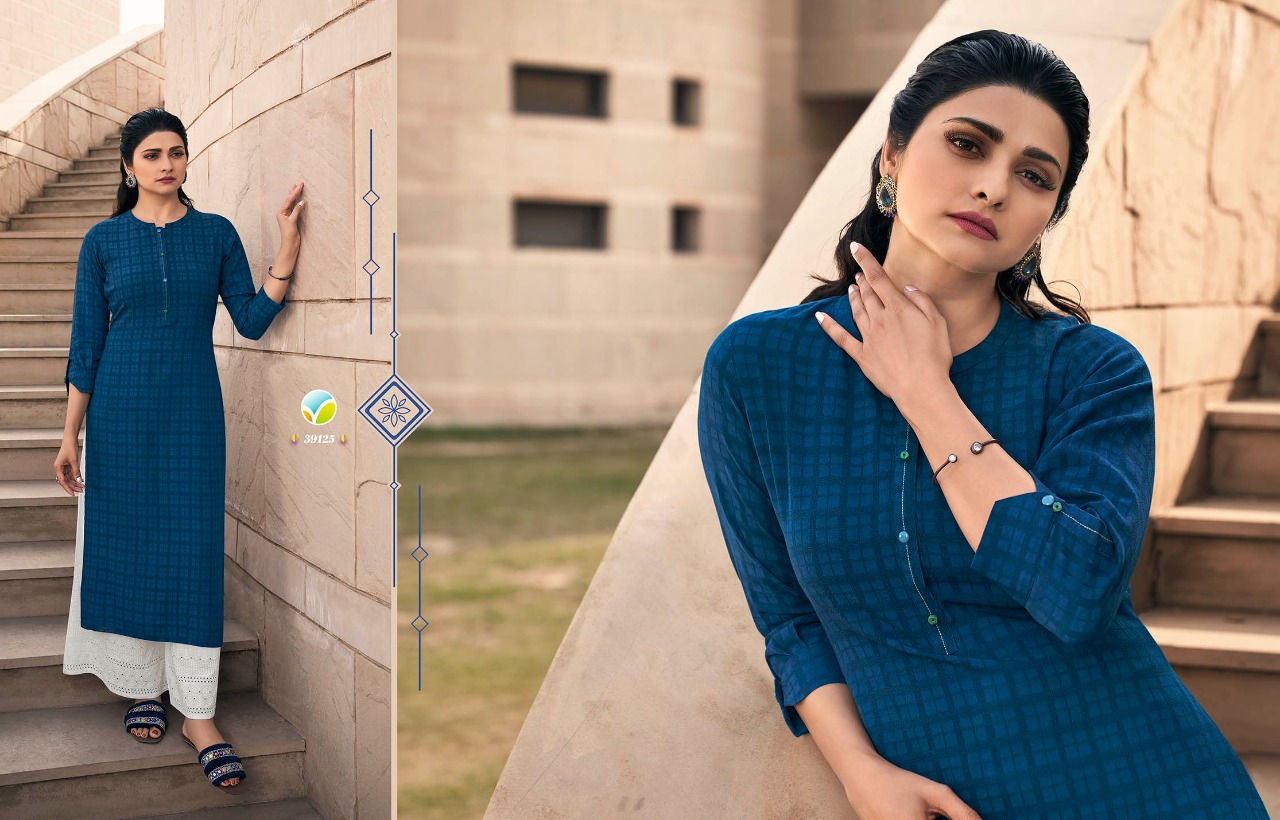 vinay fashion tumbaa magnet 4 rayon decent look kurti with plazzo catalog